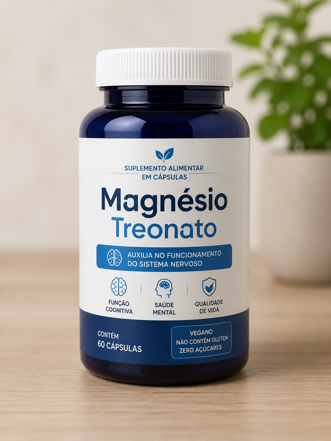Frasco de magnésio Treonato